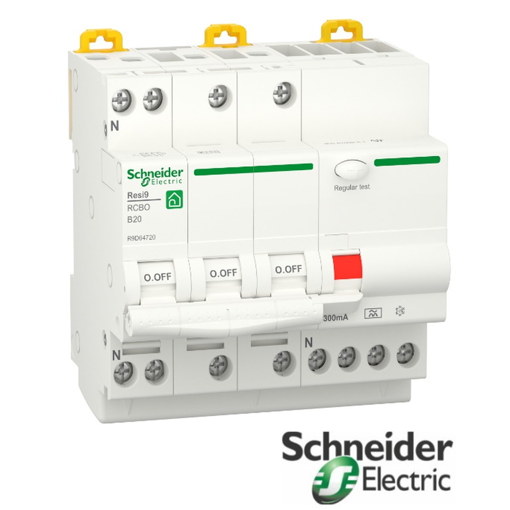 Schneider VIGI RESI9 3P+N B20 300MA A 6KA