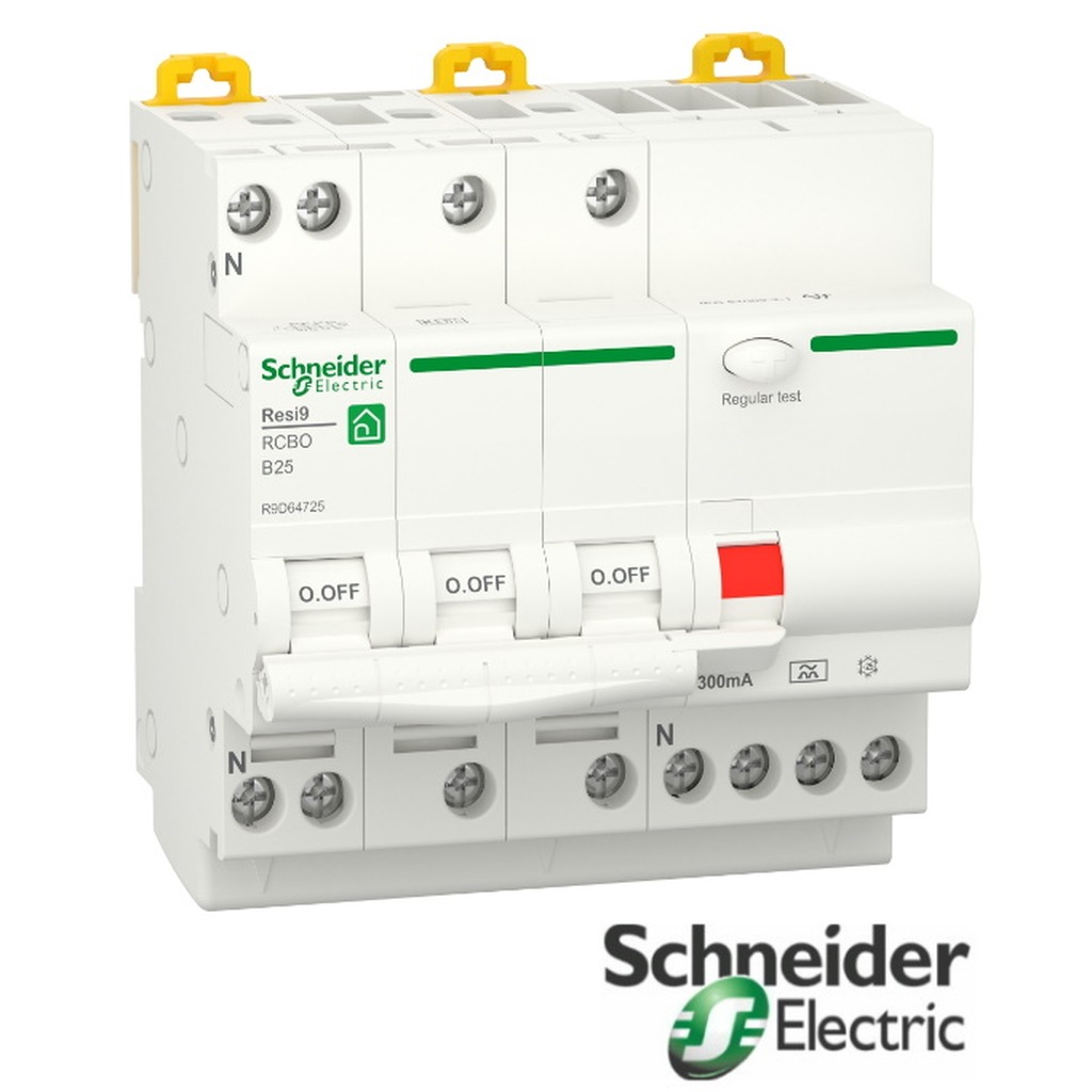 Schneider VIGI RESI9 3P+N B25 300MA A 6KA