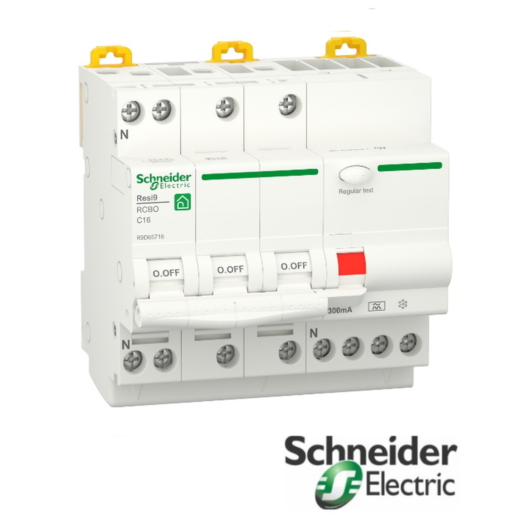 Schneider VIGI RESI9 3P+N C16 300MA A 6KA