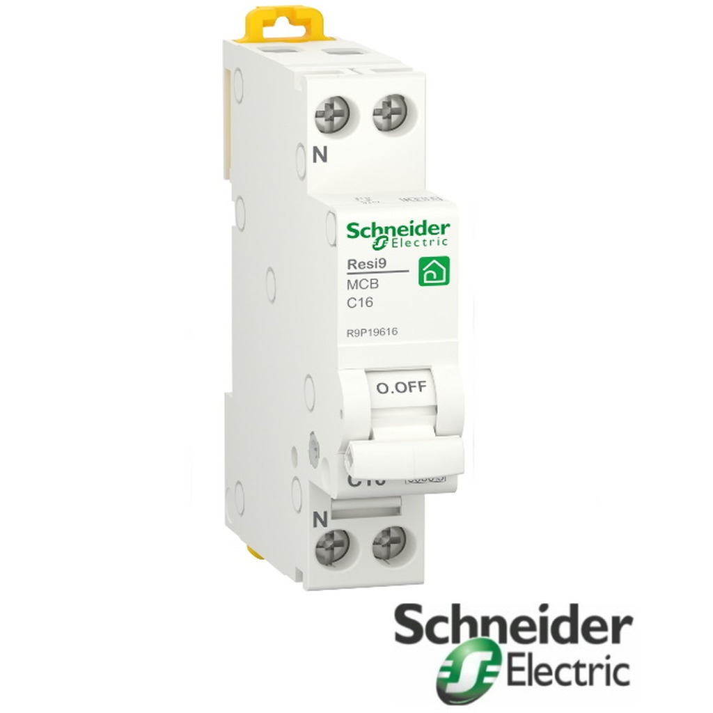 Schneider RESI9 1P+N C16 6KA