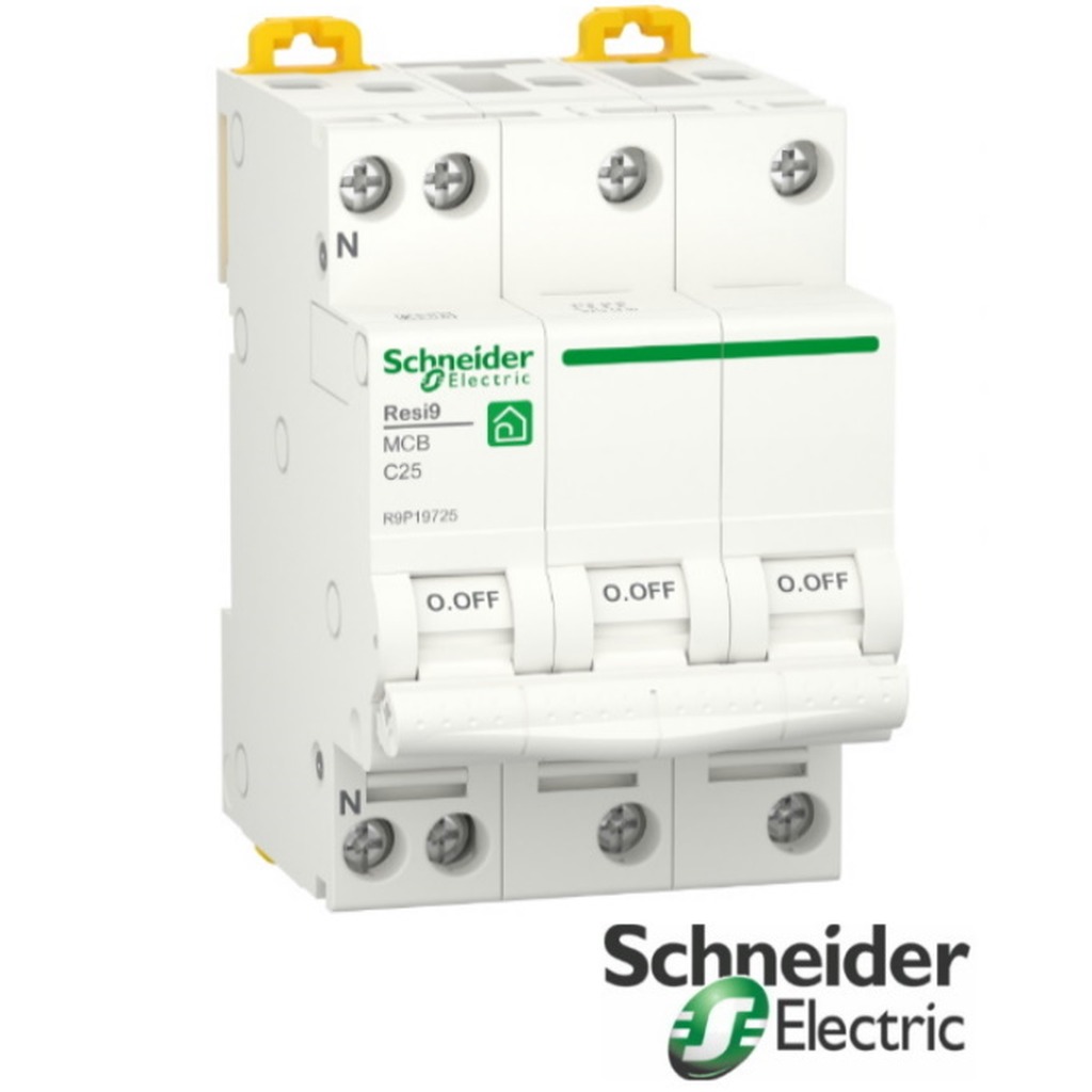 Schneider RESI9 3P+N C25 6KA