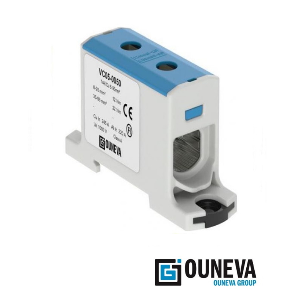 Aansluitklem 6 - 95mm² blauw