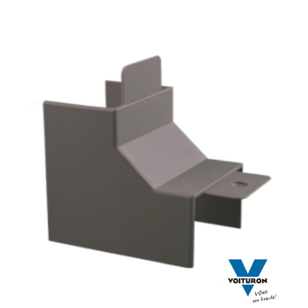 Binnenhoekstuk GGK 40 X 40 PVC grijsral 7030 | Uitvoeringen