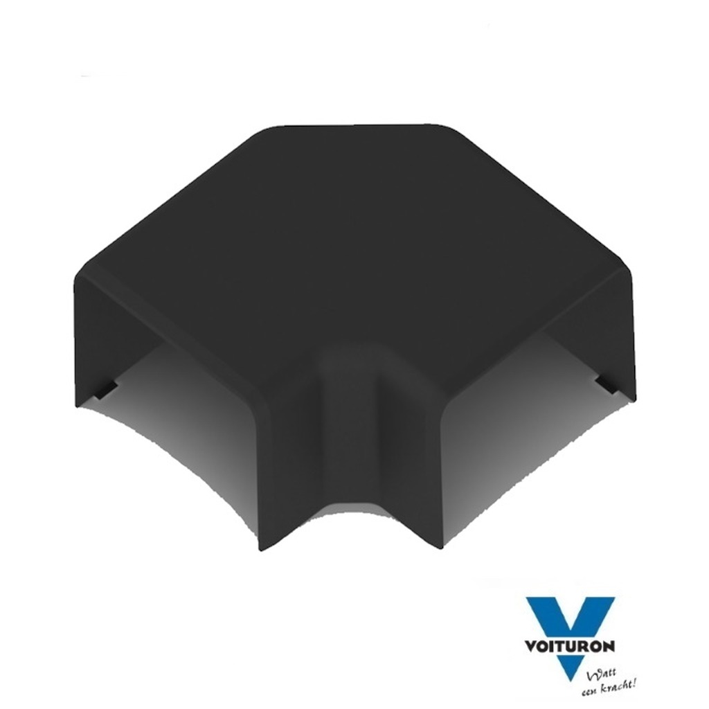 Vlakhoekstuk 80 x 40 zwart | Uitvoeringen