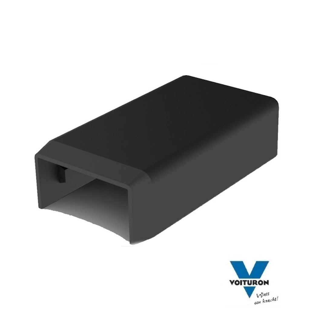 Eindstuk 20 x 10 zwart | Uitvoeringen