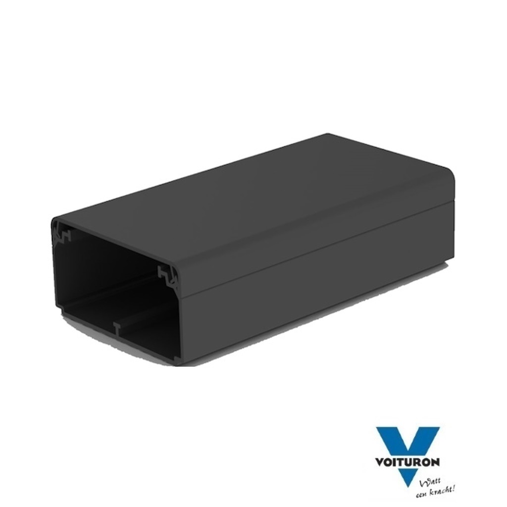 Bedradingskoker met deksel BxH= 80 x 40 zwart