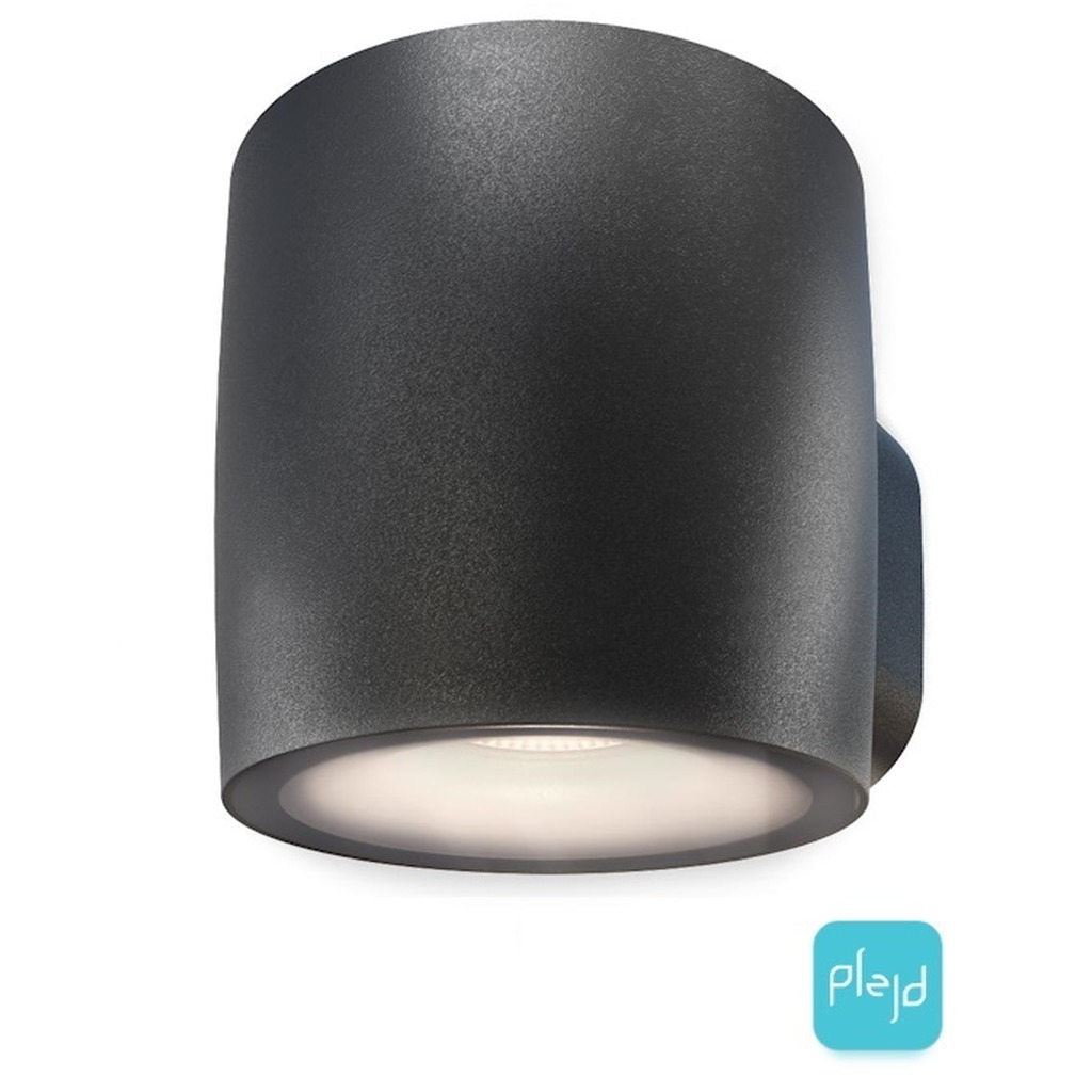 Plejd Wall Luminaire Black 2 x 300lm 2200-4000K