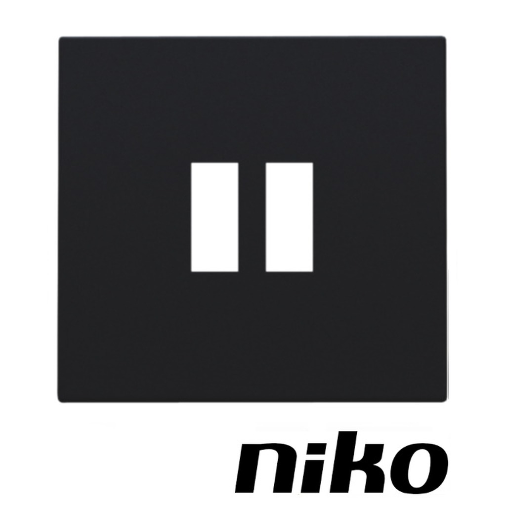 Niko Afwerkingsset voor dubbele USB-A-lader