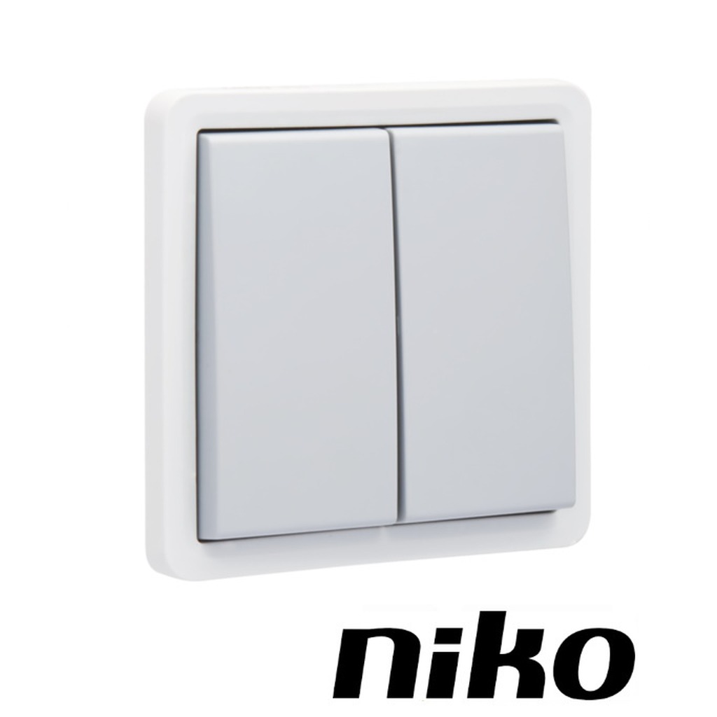 Niko Spuitwaterdicht serieschakelaar 10A excl. doos ( IP55 ) insteekklemmen