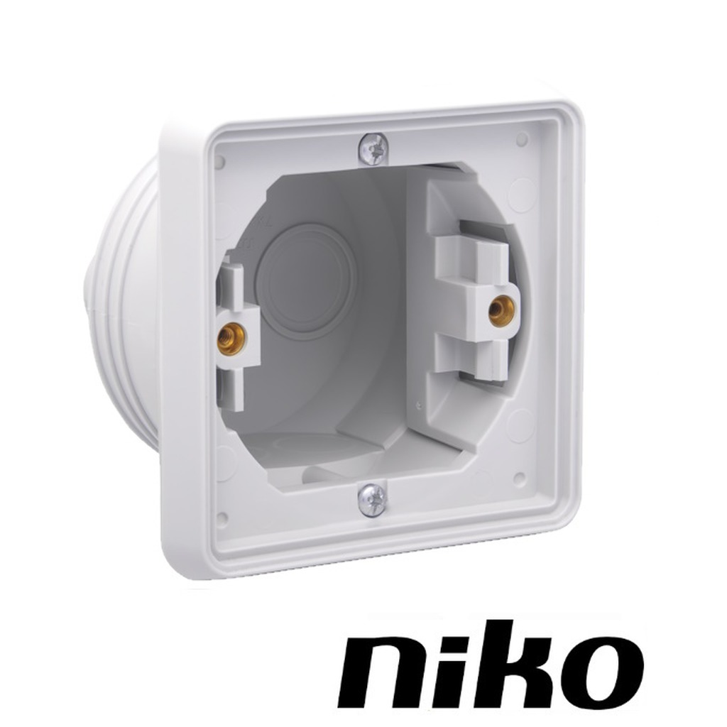 Niko Spuitwaterdicht inbouwdoos enkelvoudig ( IP55 ) grijs