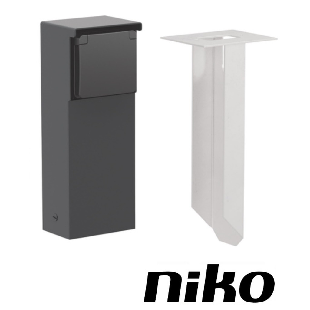 Niko Tuinpaal incl. grondpin met spuitwaterdicht wcd met RA 2 x M20-ingang met wartel ( IP55 )…