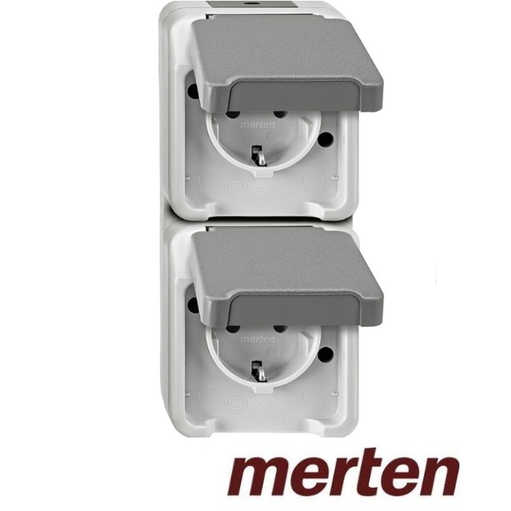 Merten opb. WD 2V wcd RA verticaal LG Aquastar