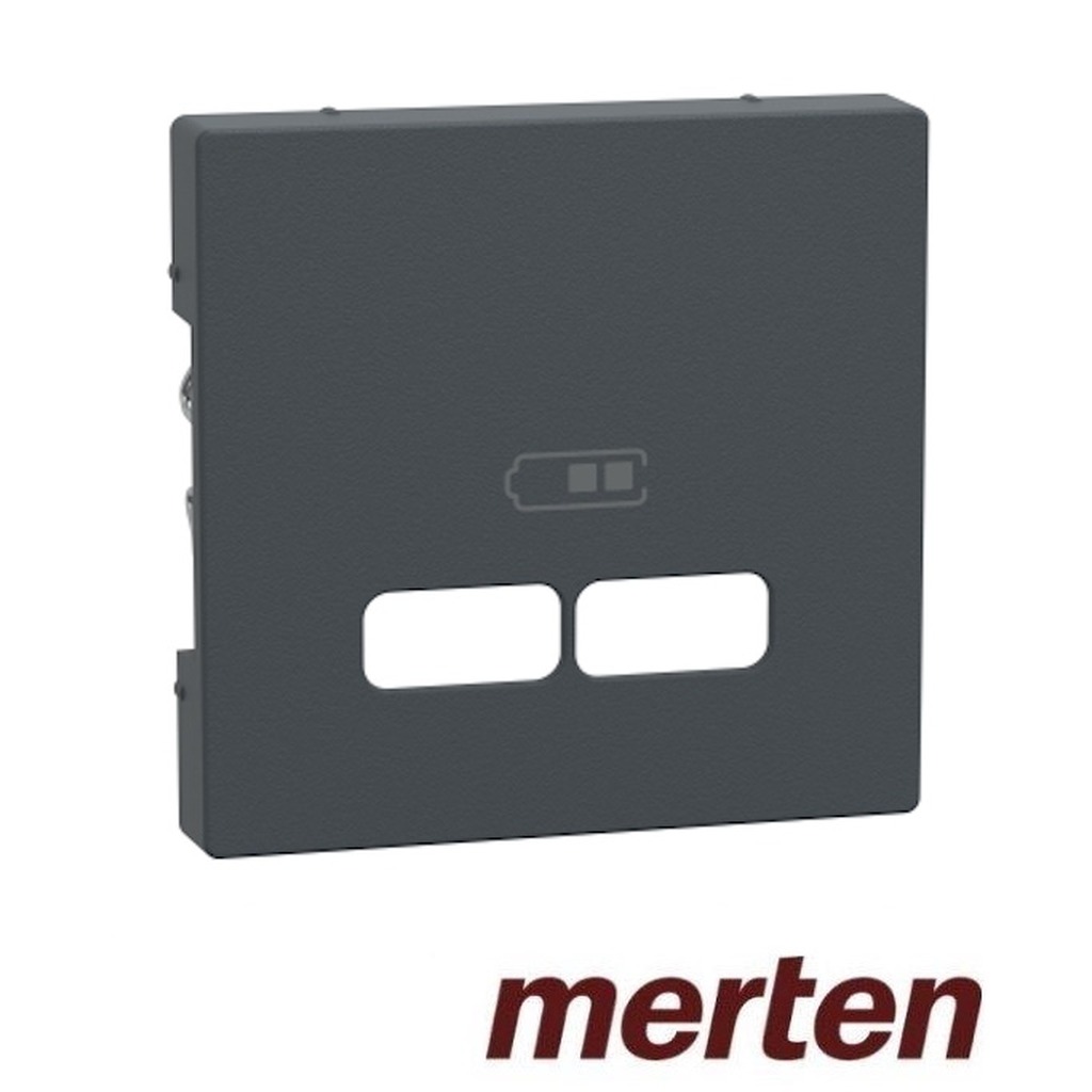 Merten Centraalplaat voor Usb Antraciet