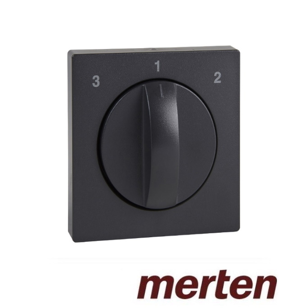 Merten Centraalplaat ventilatorschakelaar antraciet