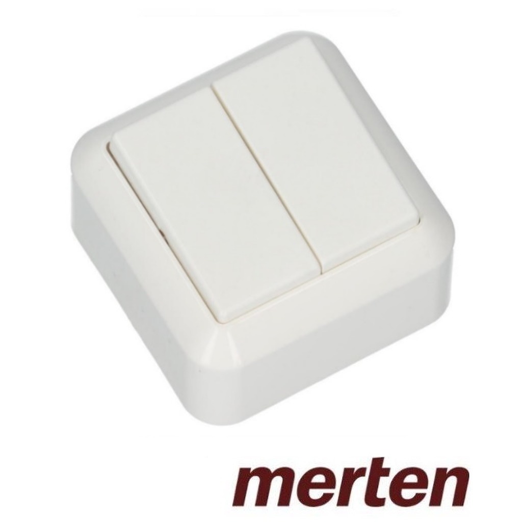 Merten Serieschakelaar Opb. Contura polarwit