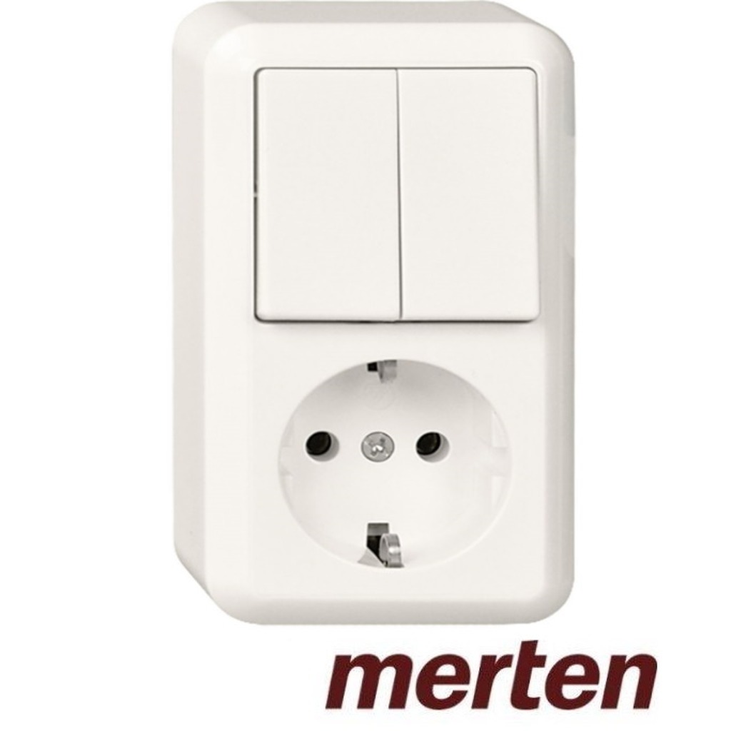 Merten Combi Wcd / serie RA Opb. Contura polarwit