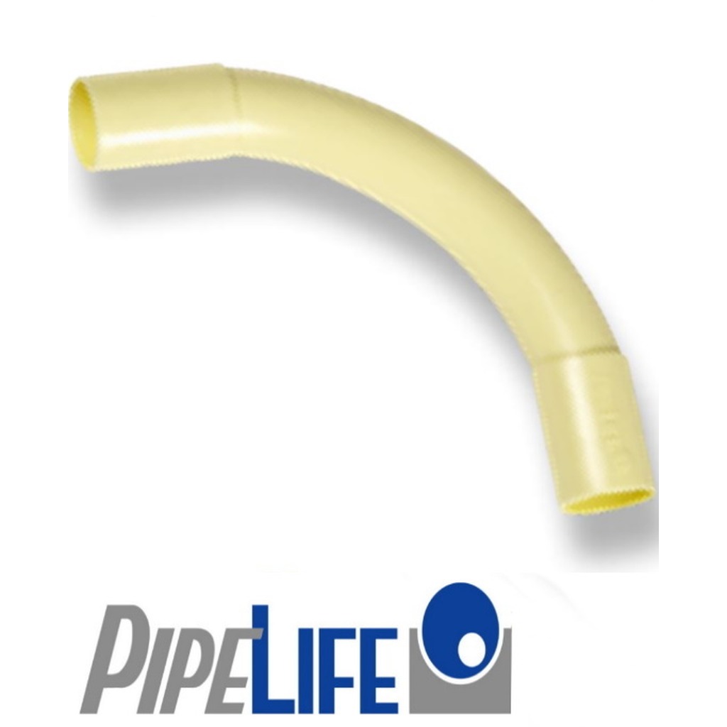 Pipelife Polivolt PVC Bocht 32mm crème | Uitvoeringen