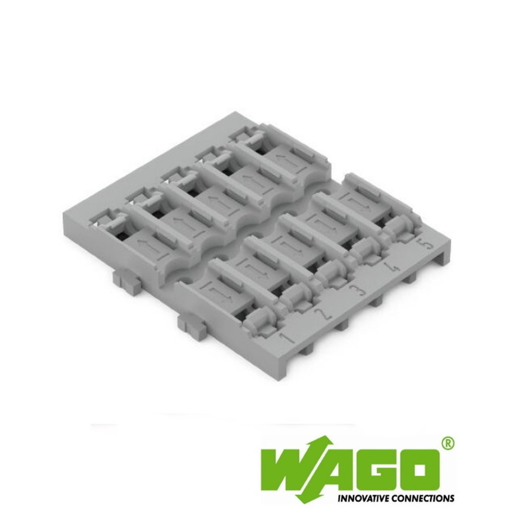 Wago bevestigingsadaptor 5-voudig voor doorvoerconnectoren…