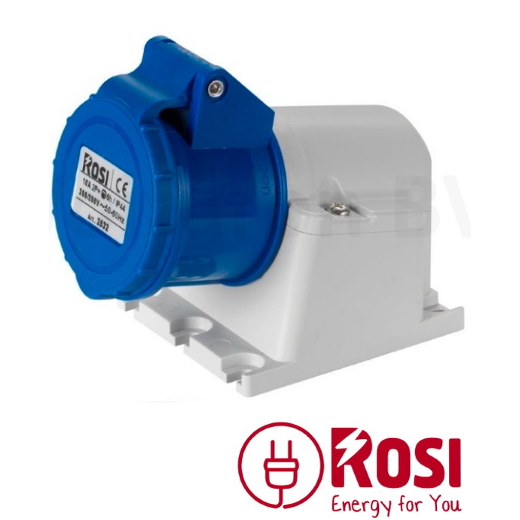 CEE Wandcontactdoos IP44 schuin 2P+T 16A 220÷240 V |…