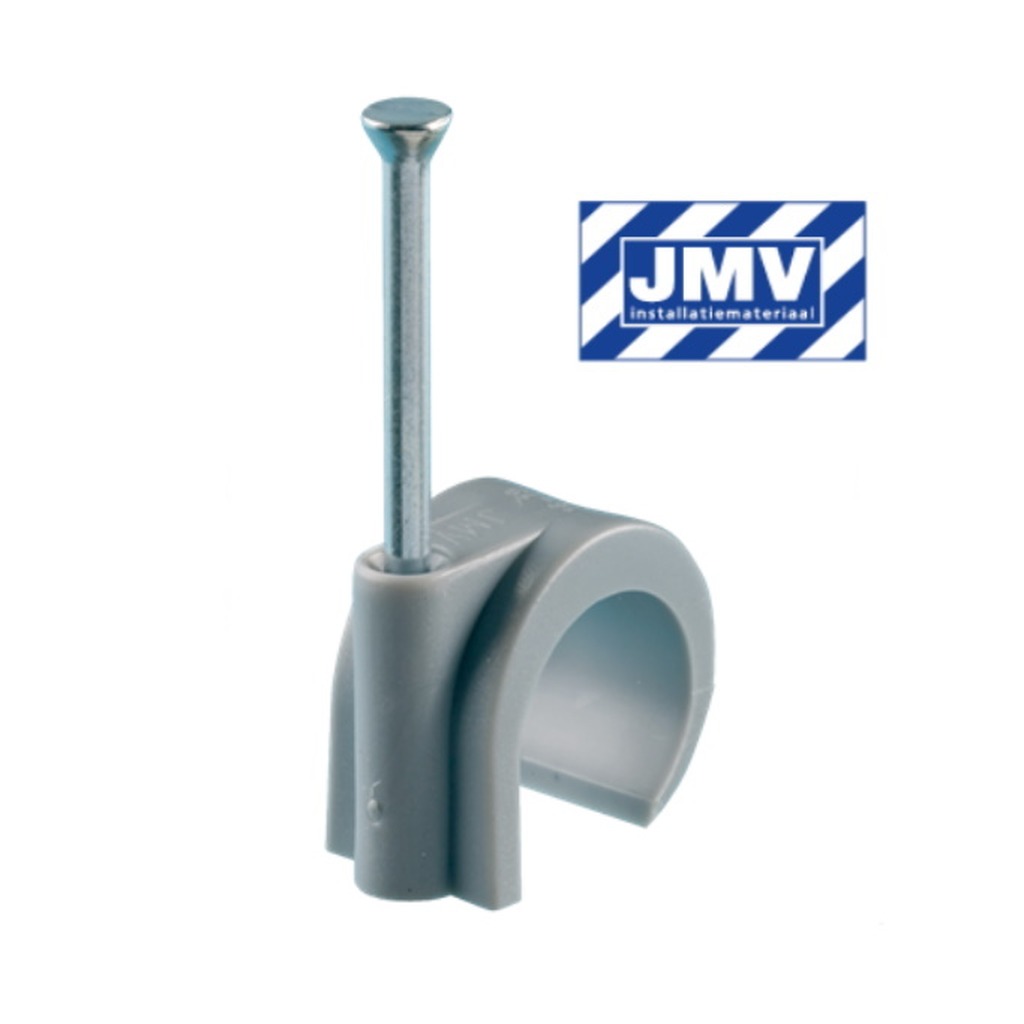 Spijkerclip 16 - 19 mm grijs prijs per verp. 150 stuks