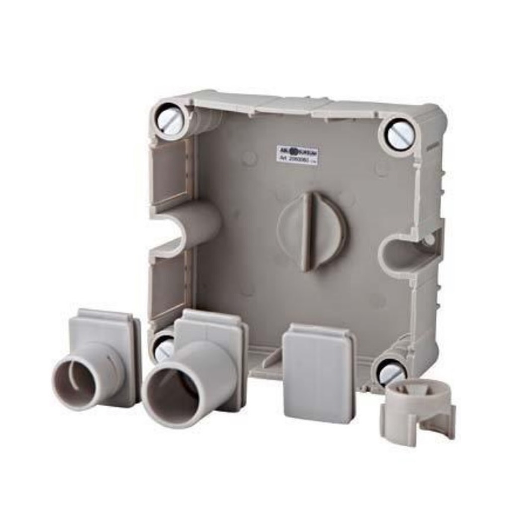 POWER Onderbak kabeldoos incl. inzetstukken grijs ( 3640 )