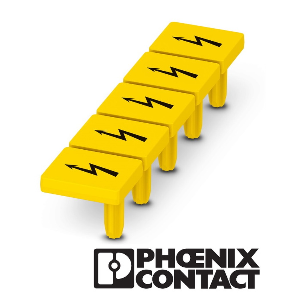 Phoenix WS PT 6 Waarschuwingsschild bliksemschicht geel/zwart