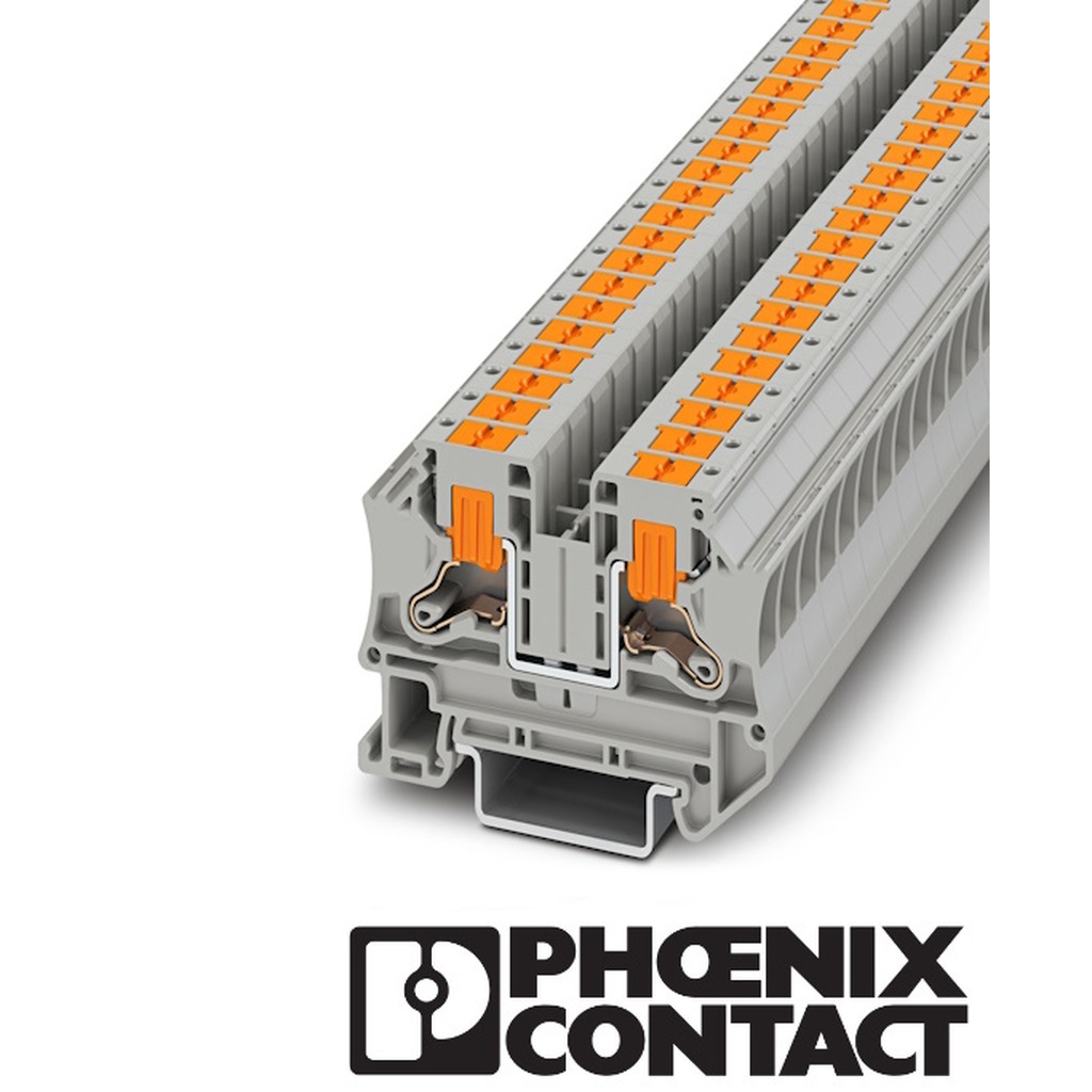 Phoenix PTV 6 Aansluitklem 6mm² grijs Push-in