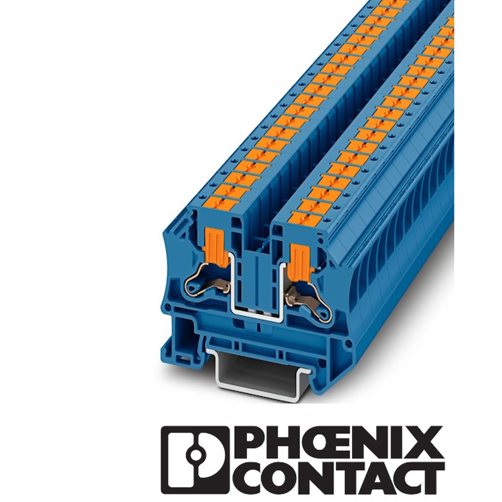 Phoenix PTV 6 BU Aansluitklem 6mm² blauw Push-in