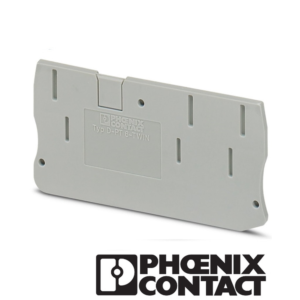 Phoenix D-ST 6-TWIN Eindplaat grijs