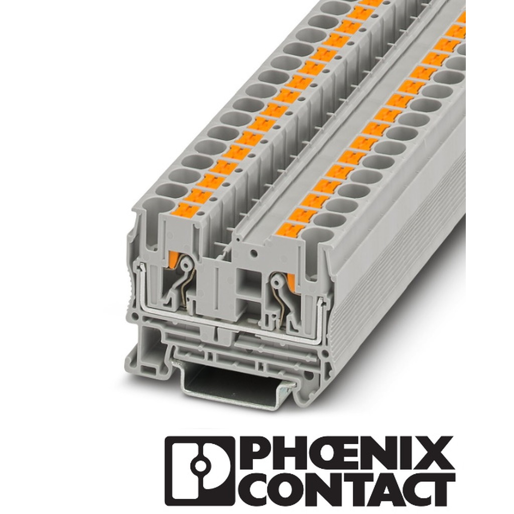 Phoenix PT 6 Aansluitklem 6mm² grijs Push-in