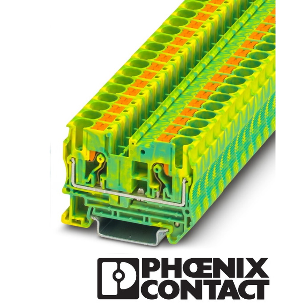 Phoenix PT 6-PE Aardklem 6mm² groen-geel Push-in