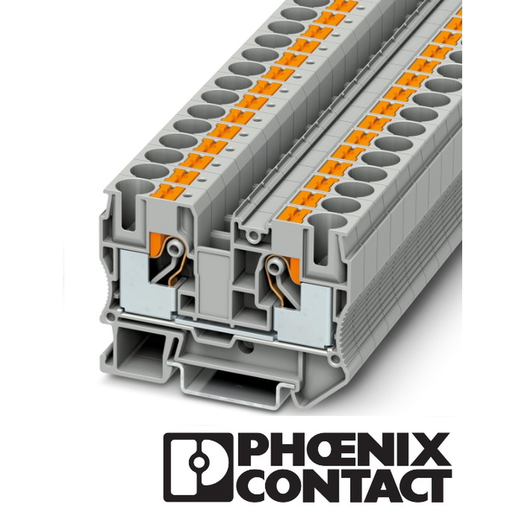 Phoenix PT 10 Aansluitklem 10mm² grijs Push-in