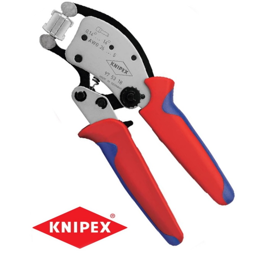 KNIPEX Twistor16 Zelfinstell. krimptang 0