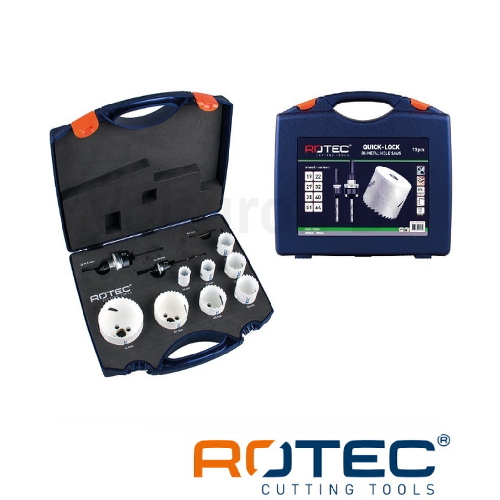 ROTEC Quick-Change 6kt MP Gatz.set Loodgieter 13dlg 22-76mm