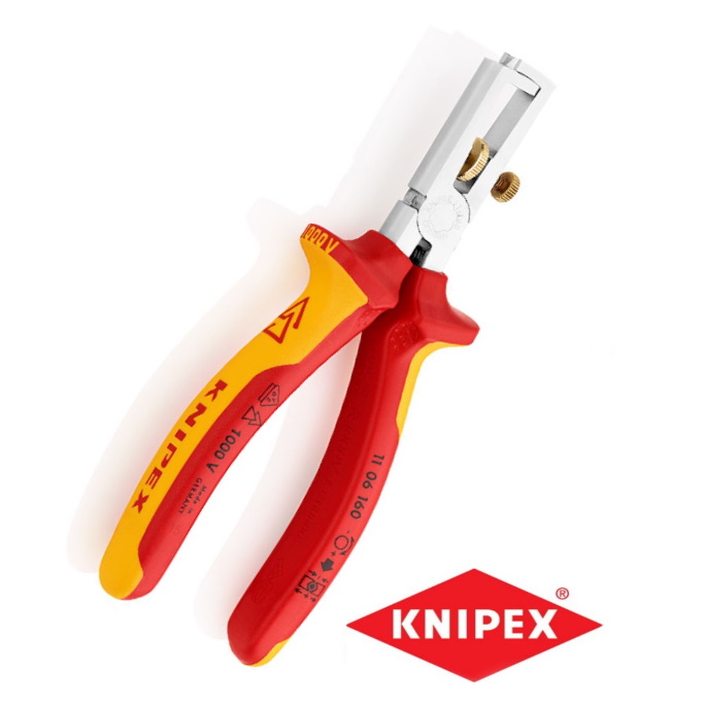 KNIPEX Afstriptang + veer comfort 160 mm VDE