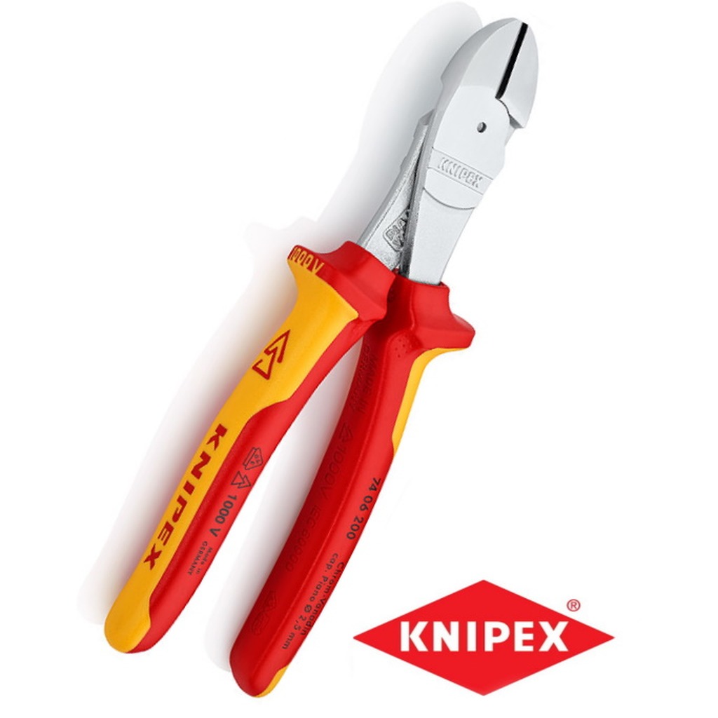 KNIPEX Kracht-Zijsnijtang comfort 180 mm VDE