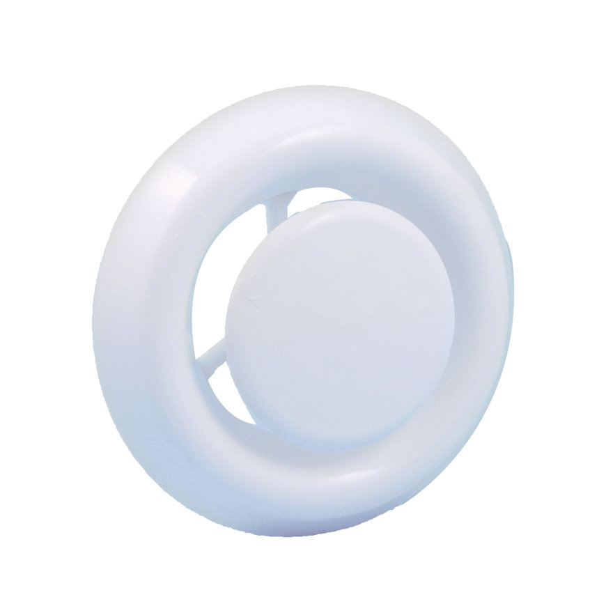 Nedco afzuigventiel met klemmen pp Ø 100/125 mm wit | Aantal 1
