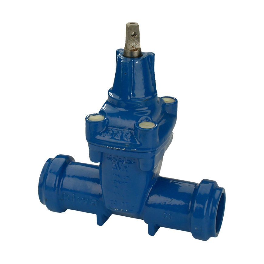 AVK mofafsluiter voor kunststofbuis gietijzer serie 01/80 Kiwa 16 bar 2x mof DN 50 63 mm | Aantal 1