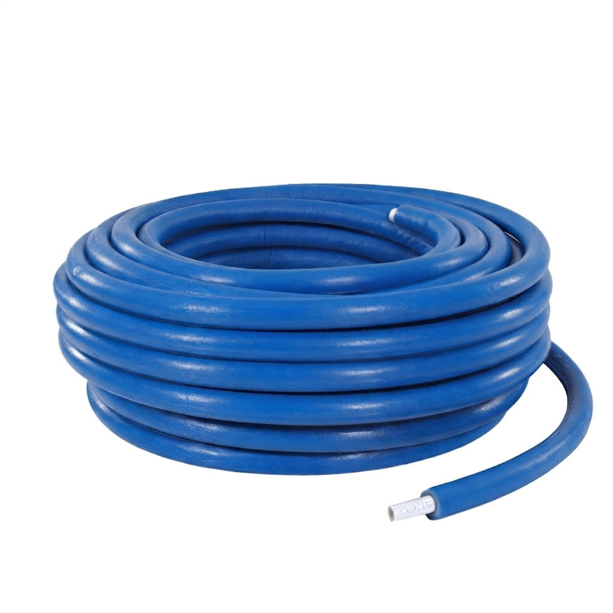 Kelox meerlagenbuis met blauwe isolatie 6 mm op rol