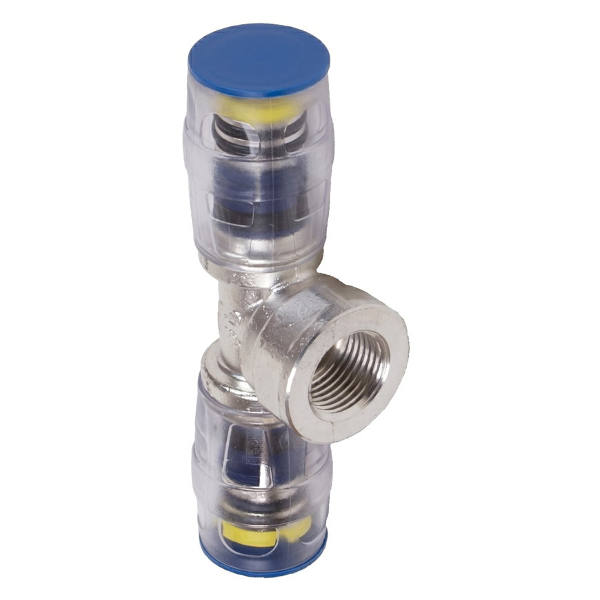 Kelox Protec Clix schroef T-stuk 90° messing PA