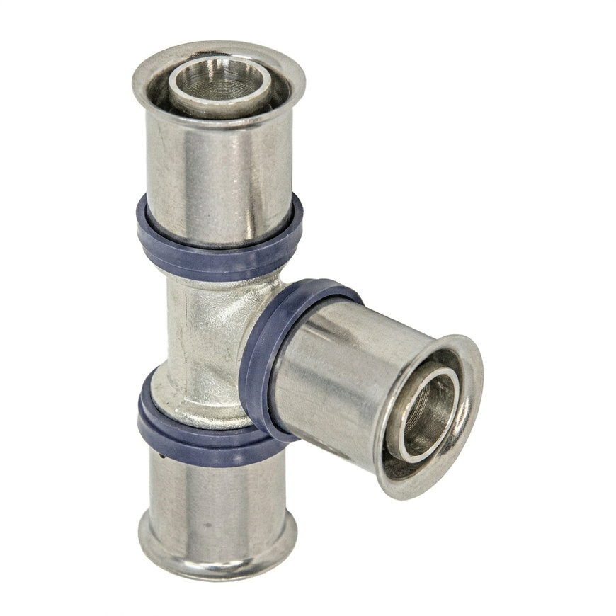 Kelox Ultrax verloop T-stuk 90° messing rvs
