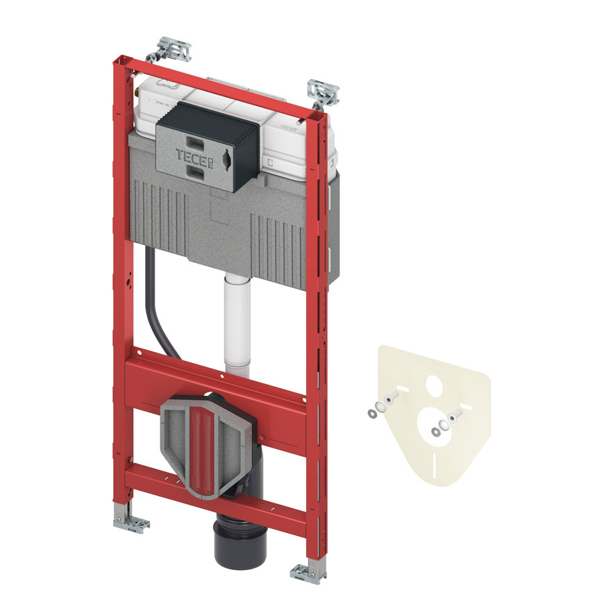 TECEprofil inbouwreservoir, Uni spoelkast, frontbediening, bouwhoogte 1120 mm