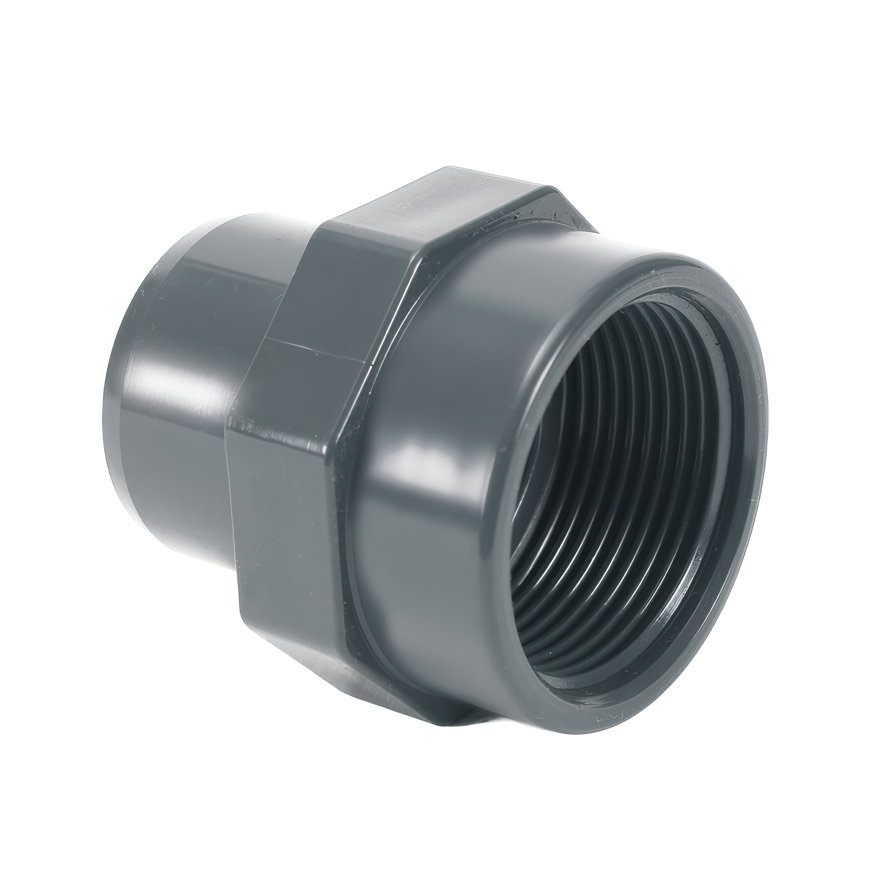 Comer inzet-schroefstuk, pvc-u, uitwendig lijm x binnendraad, 16 bar, 32 mm x ¾"