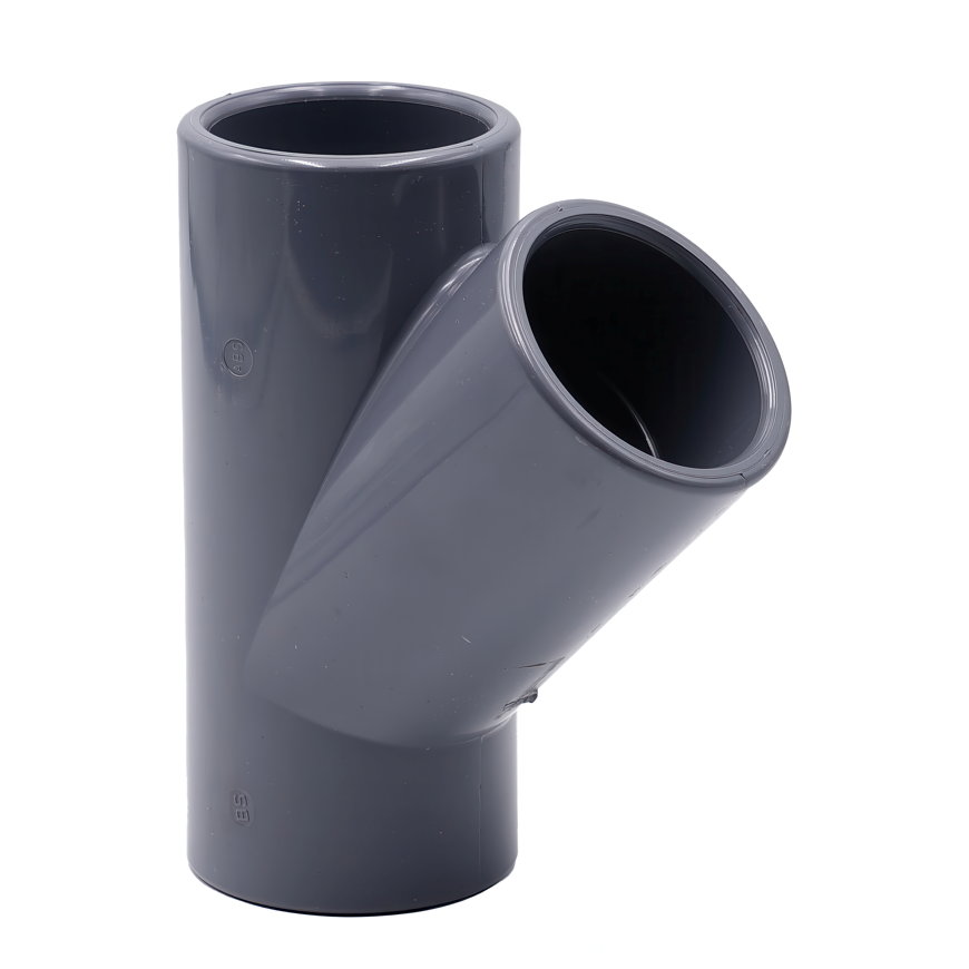 Comer T-stuk 45°, pvc-u, 3x inwendig lijm, 16 bar, 160 mm