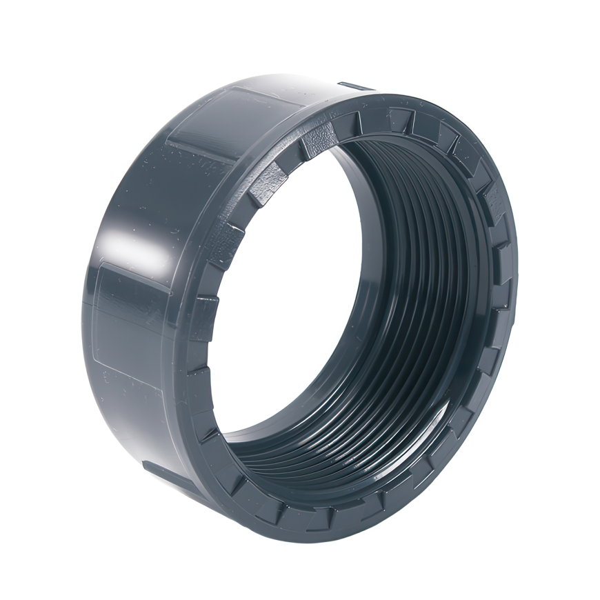 Comer wartel voor 3-delige koppeling, pvc-u, binnendraad, 16 bar, 110 mm