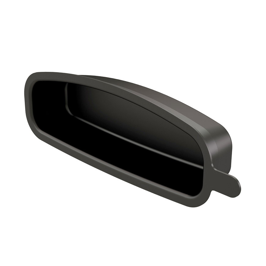 Ubbink Air Excellent afdekkap, voor kanaal, type AE55sc, zwart, 60 x 130 mm