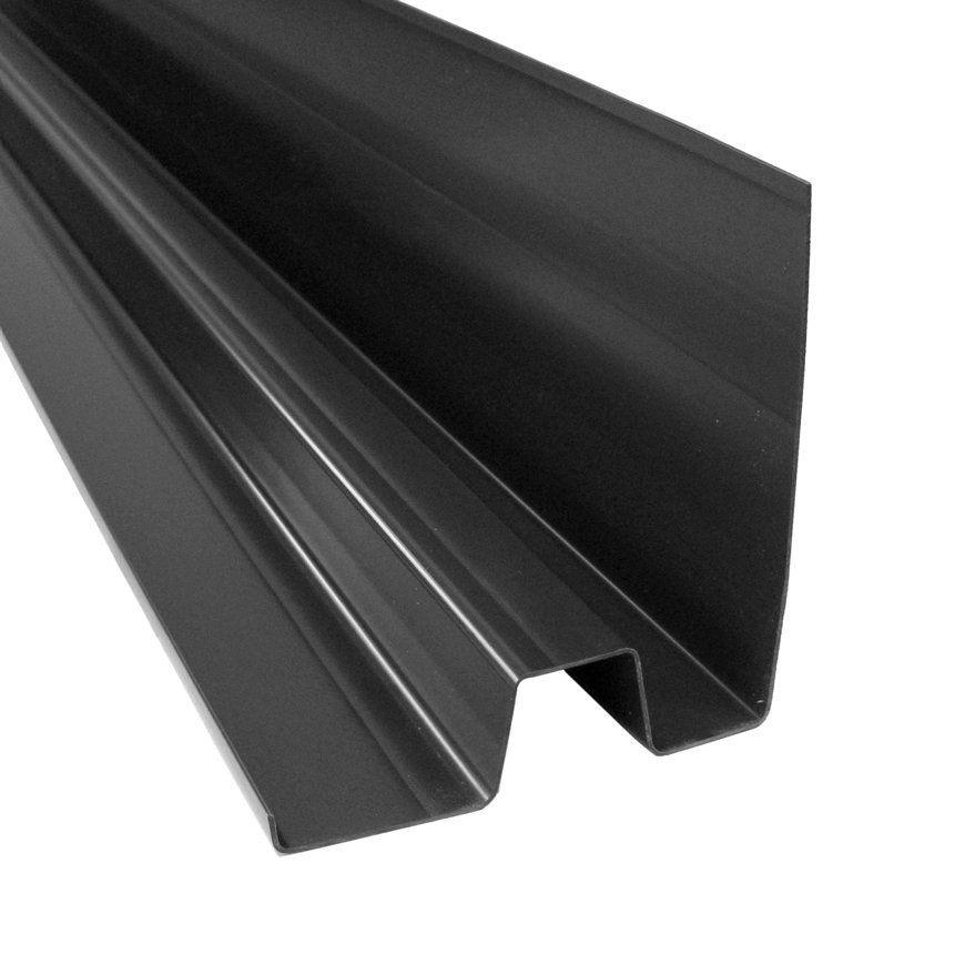 Ubbink verholen goot, type KS 140 - 150 mm, zwart, l = 1,5 m