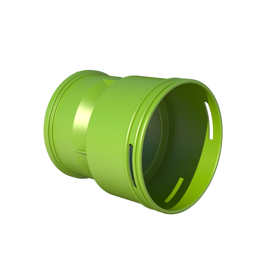 Ubbink Air Excellent adapter, type AE48c, voor luchtverdeelkast 200/800 serie, groen, 90 mm