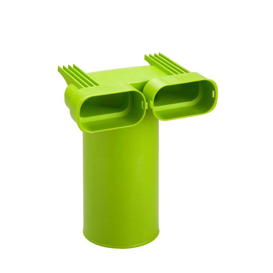 Ubbink Air Excellent ventieladapter 90°, type AE35sc, incl. 1 afdekkap, groen, Ø 125 x 50 x 102 mm