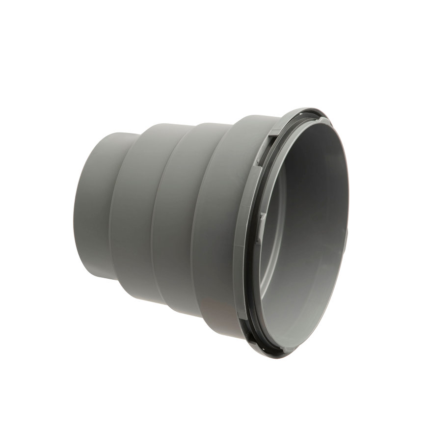 Ubbink Air Excellent adapter, voor luchtverdeelkast 200/800 serie, grijs, 125 - 180 mm